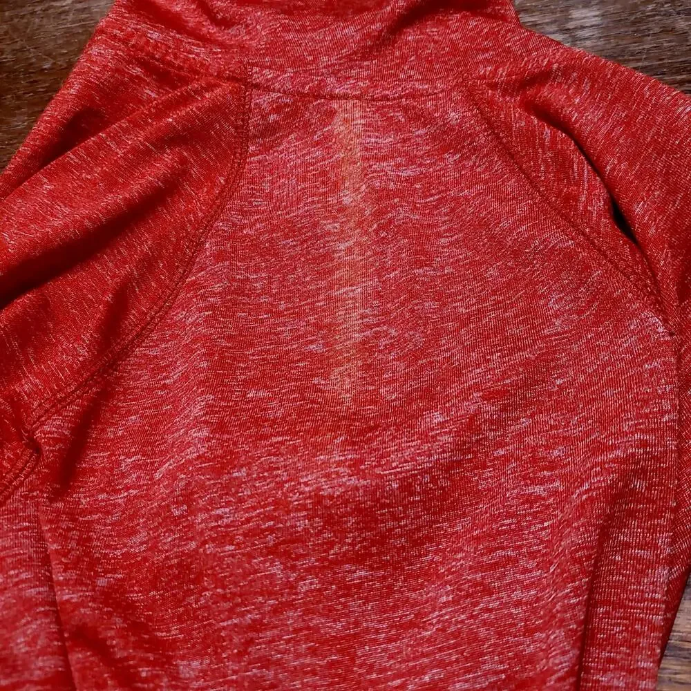 Adidas Chicago Bulls Ultimate Tee Mens Large Red‎ Quarter Zip Pullover Climalite